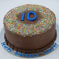 Sprinkles with Number Cake